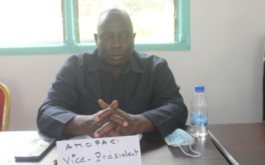 04/01/2022 meilleurs vœux 2022: le Vice-président de l'ANOPACI M. Doumbia Lacina invite à la culture de l'amour et du pardon au sein des Organisations Professionnelles Agricoles ( OPA) en Côte d'Ivoire.